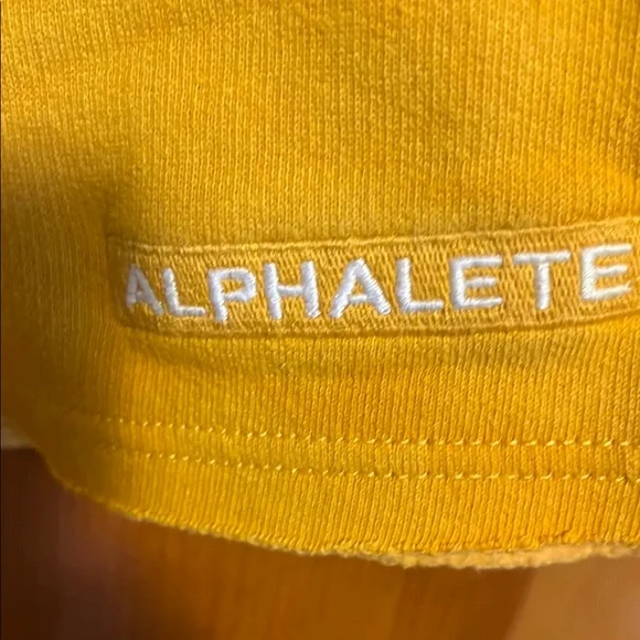 Alphalete Yellow Athletic Shorts - Picture 2 of 3